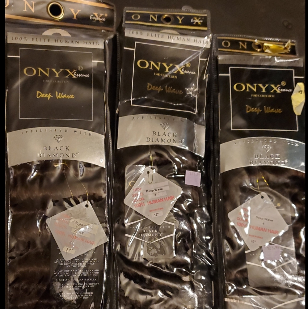 Onyx black diamond deep weave #4 $60